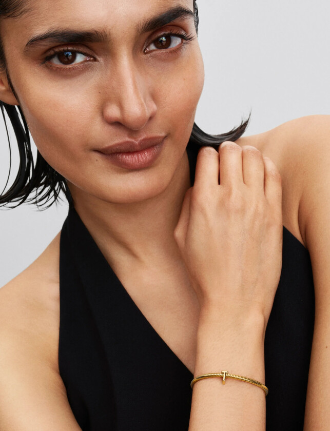 Letter T 14K Gold-Plated Charm - Gold - ONE SIZE