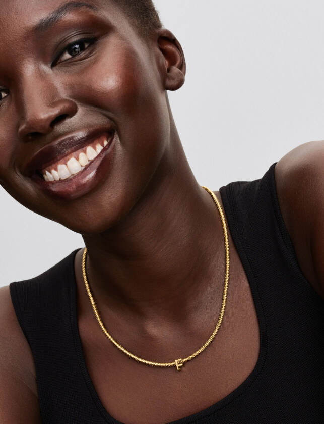 Letter F 14K Gold-Plated Charm - Gold - ONE SIZE