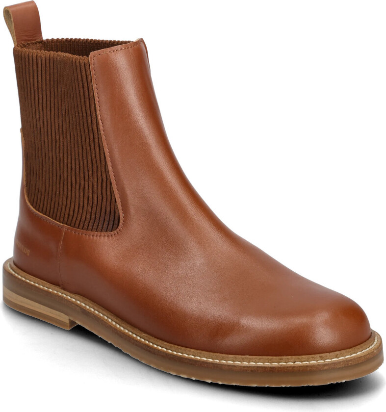 Booties - Flat - With Elastic - Brown - 38.5