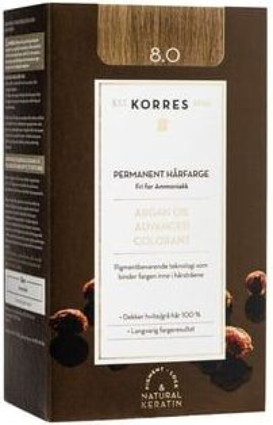 Korres Argan Oil Advanced Colorant 8.0 Light Blonde