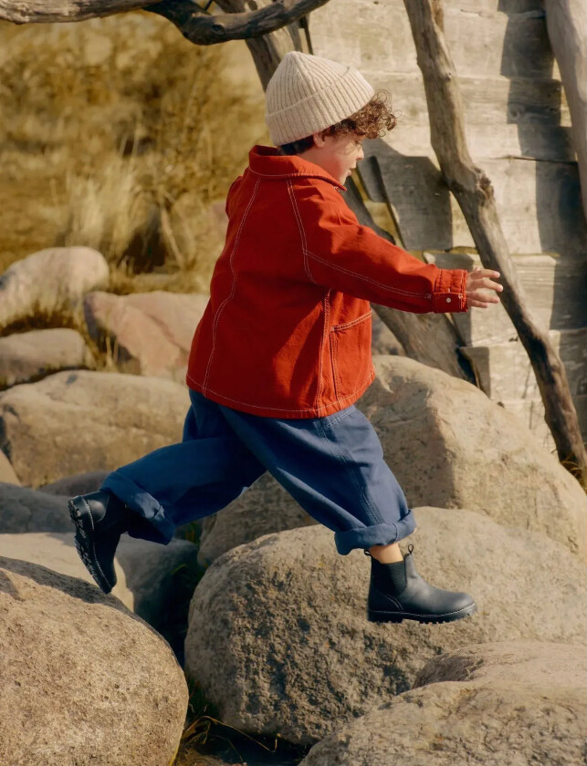 Booties - Flat - With Zipper - Black - 24