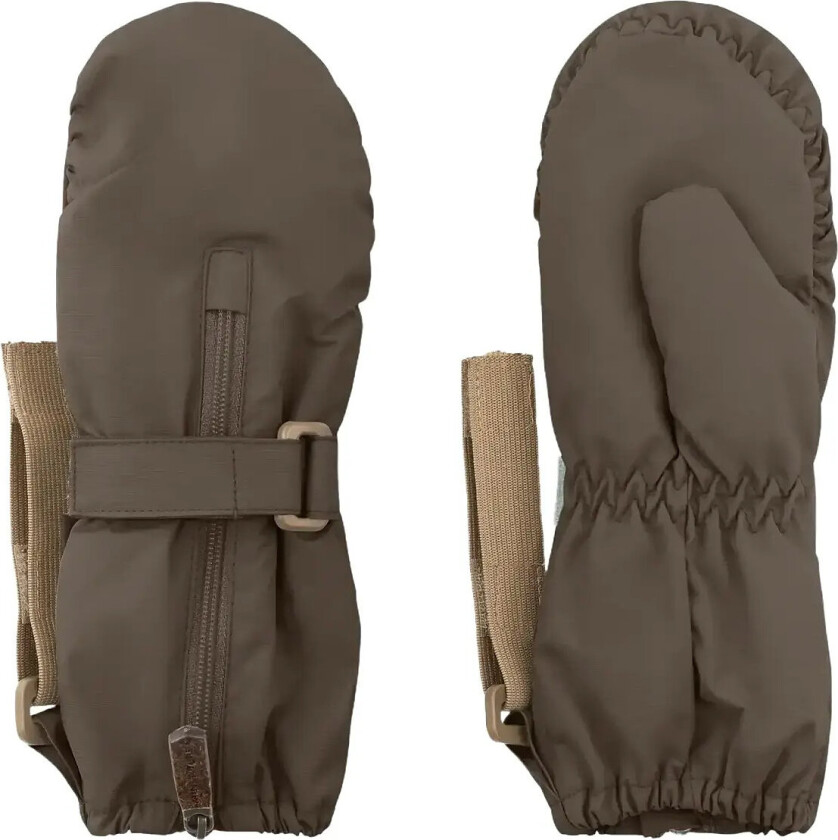 Matcesar Fleece Lined Mittens - Khaki green - 0-6M