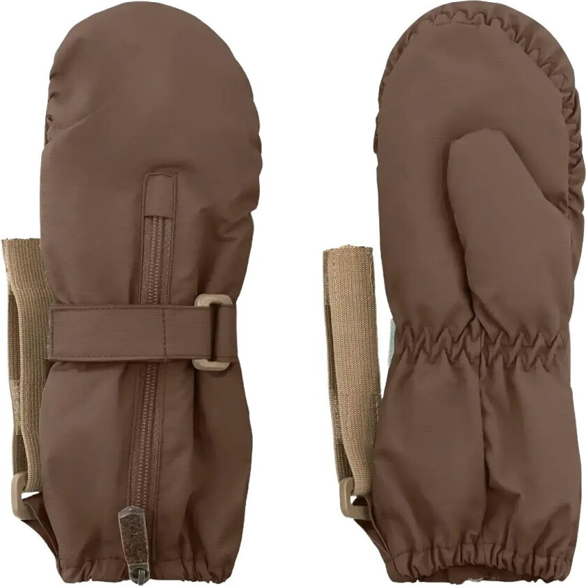 Matcesar Fleece Lined Mittens - Brown - 6-12M