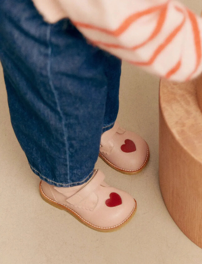 Shoes - Flat - With Velcro - Pink - 20