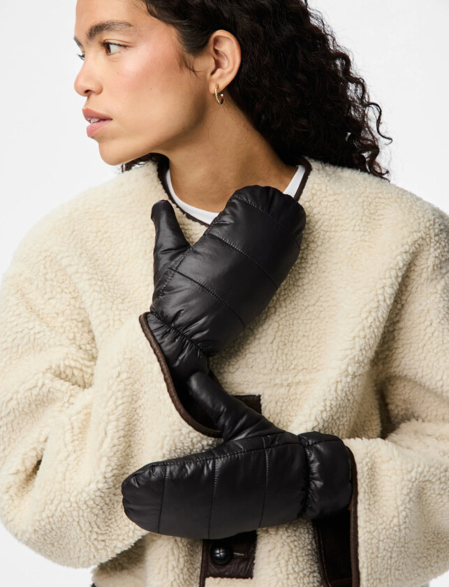 Pcjolara Mittens Fp Bc - Black - L