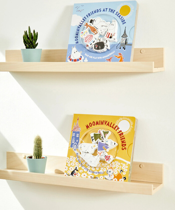 Moominvalley Book At The Seaside With 5 Wooden Figures (Eng) - Multi/patterned - ONE SIZE