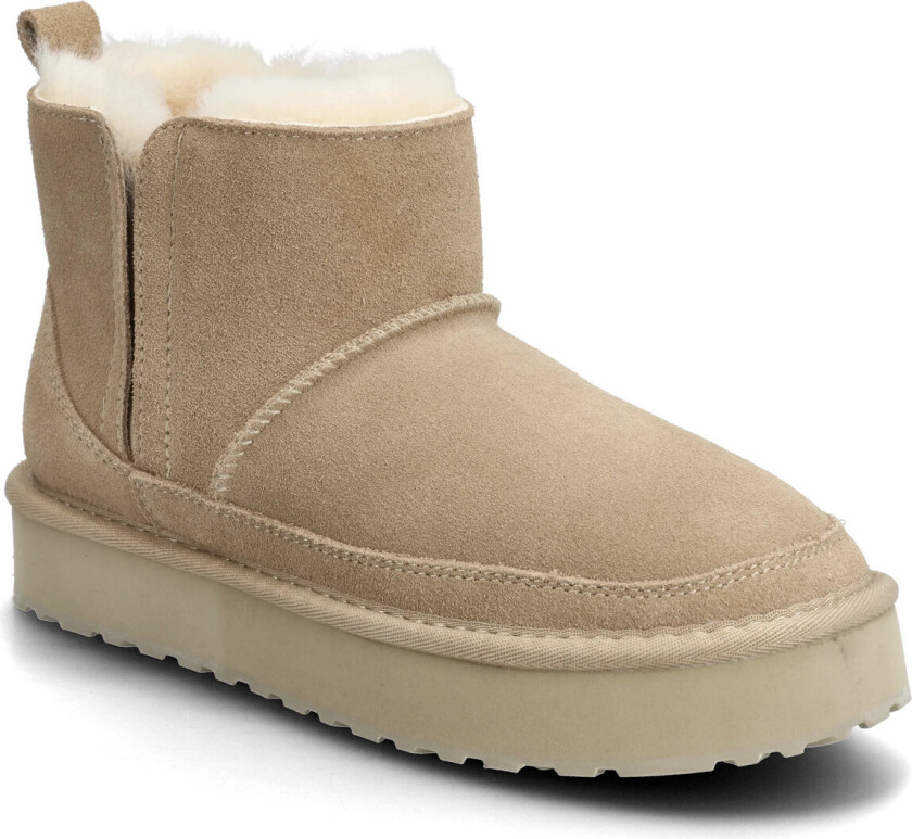 Rhevelyn Leather Elastic Boot - Beige - 42