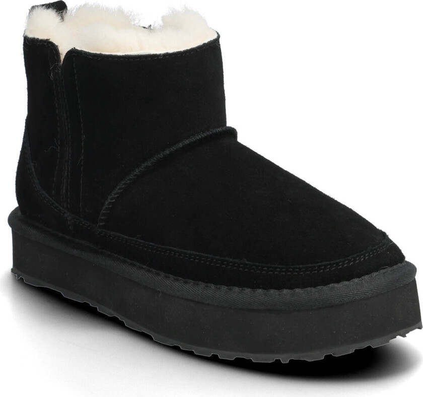 Rhevelyn Leather Elastic Boot - Black - 41