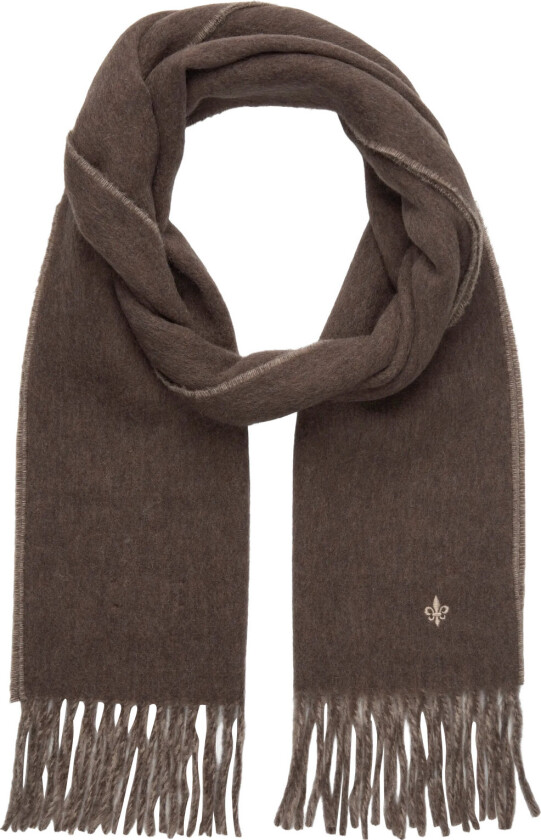 Double Face Scarf - Brown - ONE SIZE