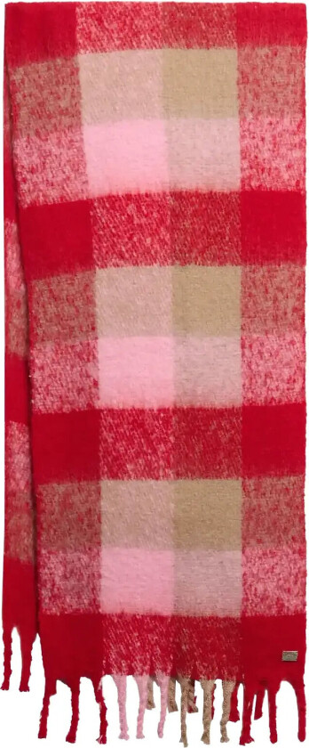 Check Patterned Scarf - Red - ONE SIZE