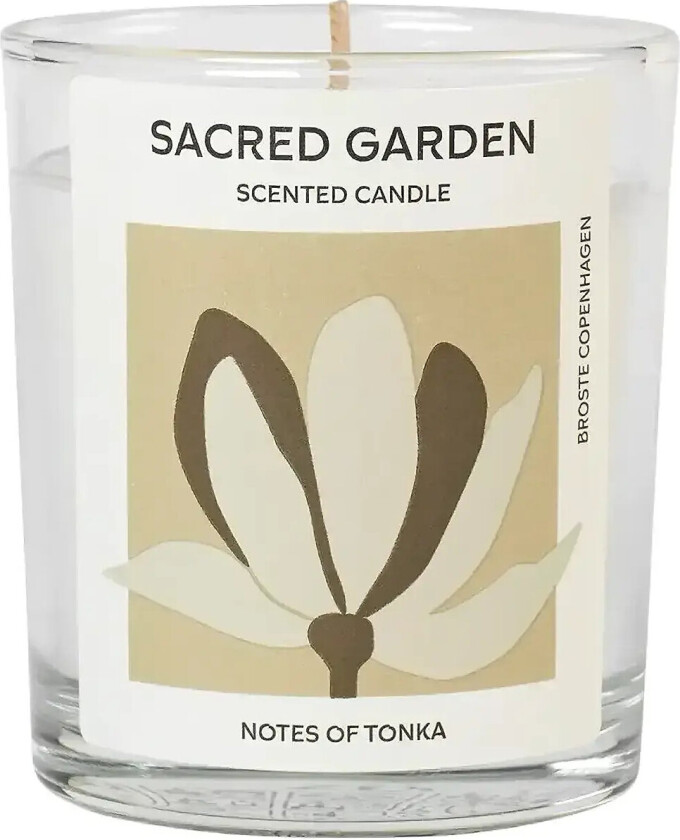 Sacred Garden Scented Candle - White - Ø 7.4 CM