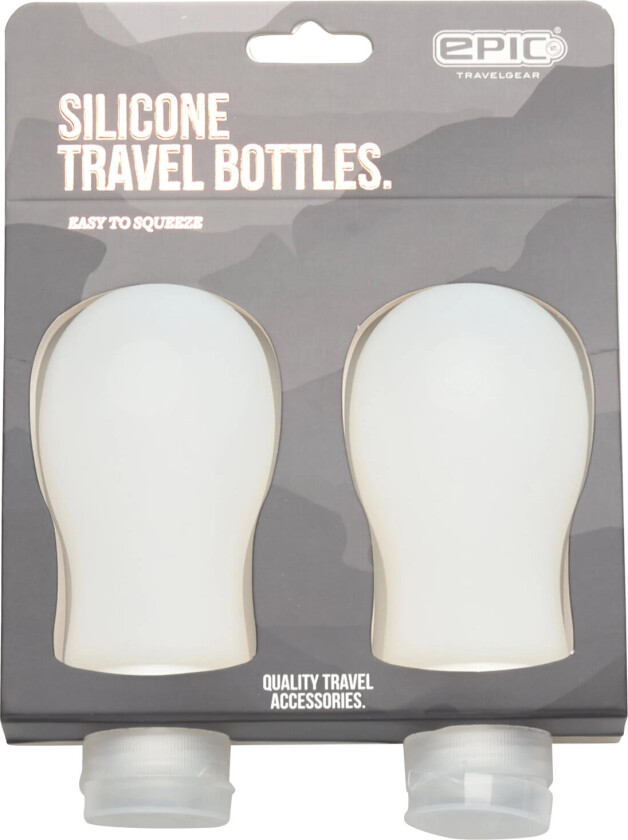 Travel Bottle 2Pcs Set - White - ONE SIZE