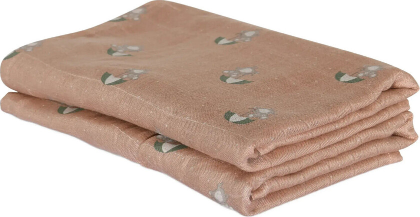 Josefine Bamboo Muslin Cloth 2-Pack - Beige - ONE SIZE
