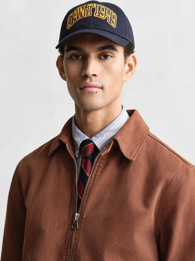 Graphic Cotton Twill Cap - Navy - ONE SIZE