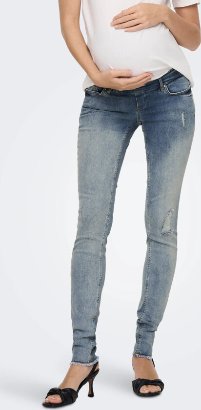 Olmblush Mid Sk Ank Rw Dnm Noos - Blue - L x 32