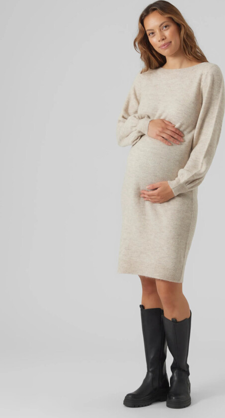 Bilde av Vmmlefile Balloon Ls Boatneck Dress Noos - Cream - XS