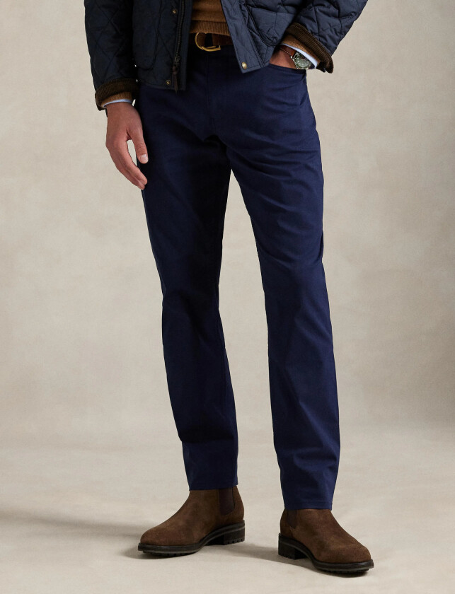 Classic Fit Performance Twill Pant - Navy - 33 x 32