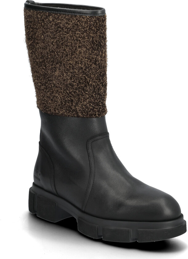 Cph563 Leather Mix Teddy Black/Brown - Black - 39