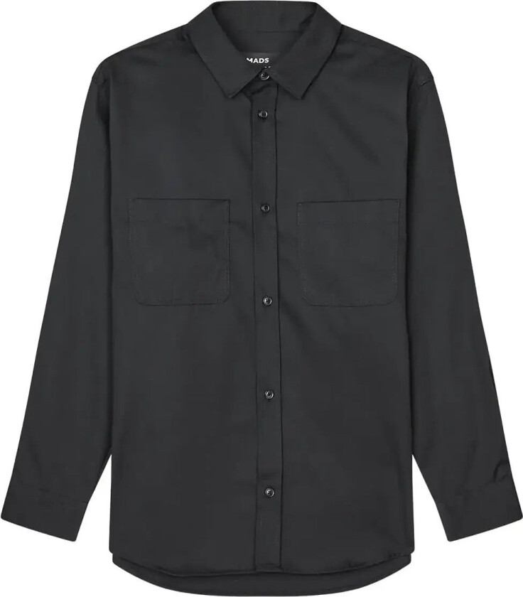 Narrow Twill Damon Shirt - Black - M