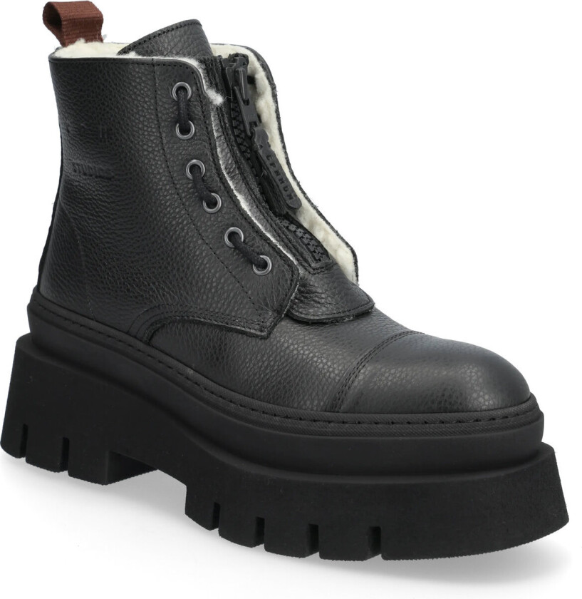 Cph693 Grainy Leather Teddy Black - Black - 42