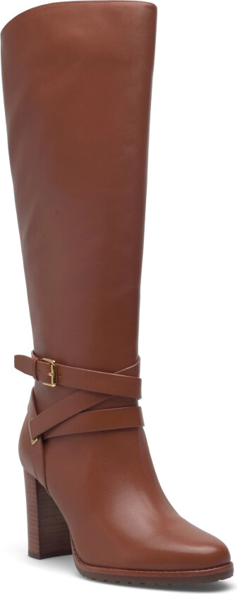 Collins Calfskin Tall Boot Heel - Brown - 36