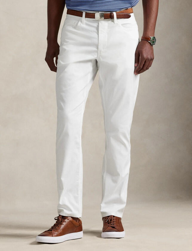 Classic Fit Performance Twill Pant - White - 32 x 32