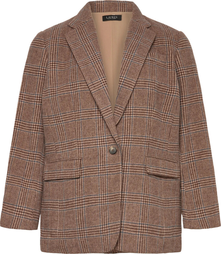 Drpy Wool Poly Suit-Jacket - Brown - 48