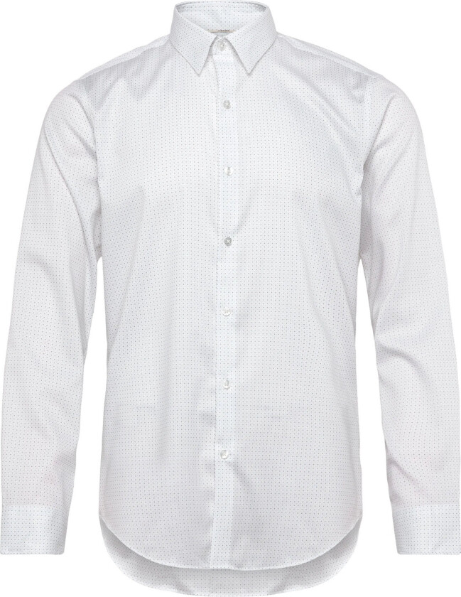 Slim Mid Twill Str Prt - White - 42