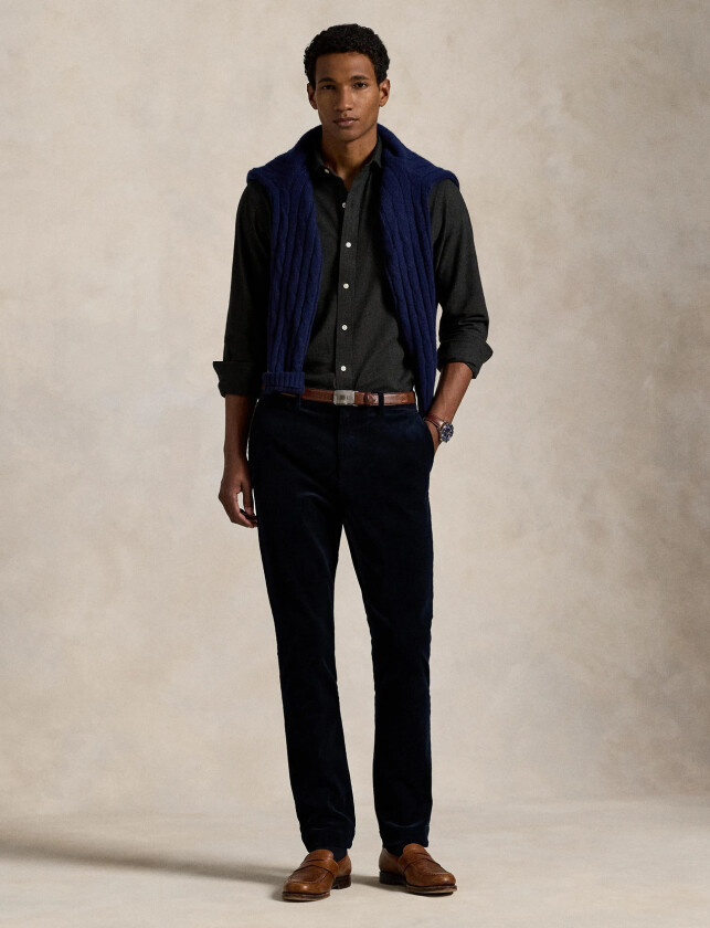 Custom Fit Performance Twill Shirt - Grey - M