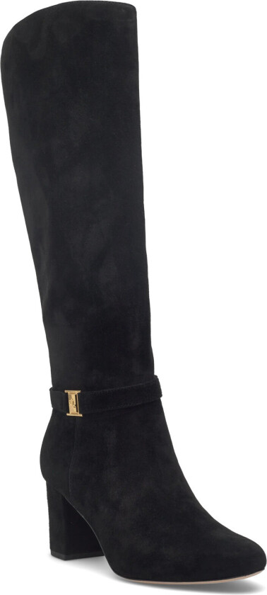 Kellie Suede Tall Boot Heel - Black - 41