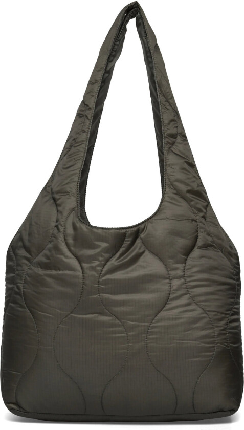 Padded Nylon Tote Bag - Green - ONE SIZE