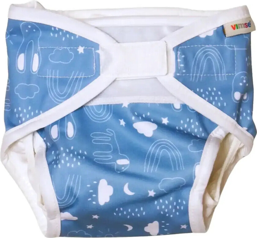 All-In-One Diaper, M 8-11 Kg, Blue Teddy - Blue - M 8-11KG