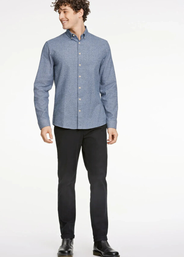 Business Casual Shirt In Twill - Blue - S