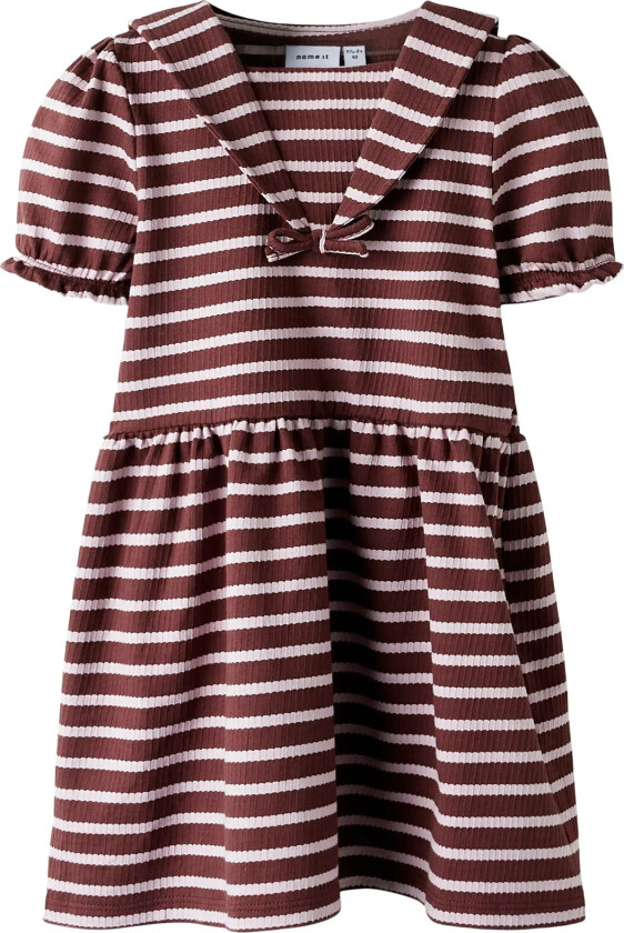 Nmfkattie Ss Dress - Brown - 104