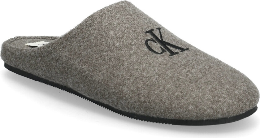 Home Slipper Mule Wool Felt - Grey - 36