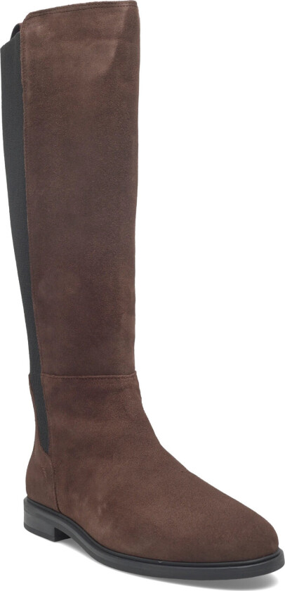 Flag Suede Long Boot - Brown - 41