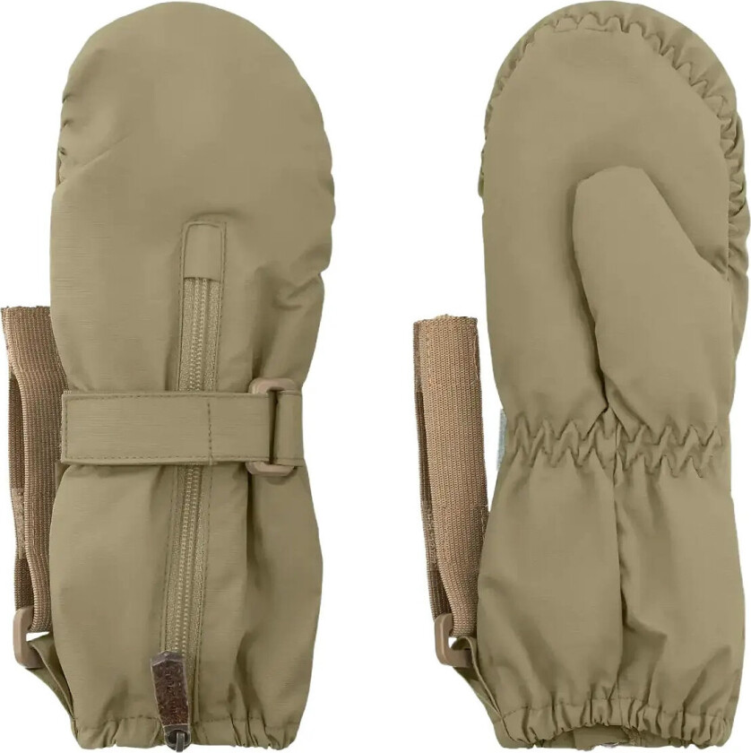 Matcesar Fleece Lined Mittens - Khaki green - 6-12M