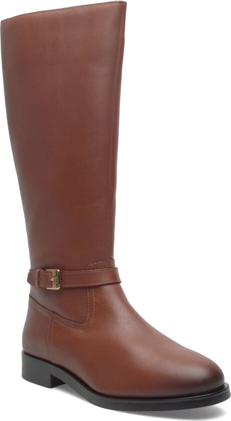 Th Buckle Riding Lthr Long Boot - Brown - 37
