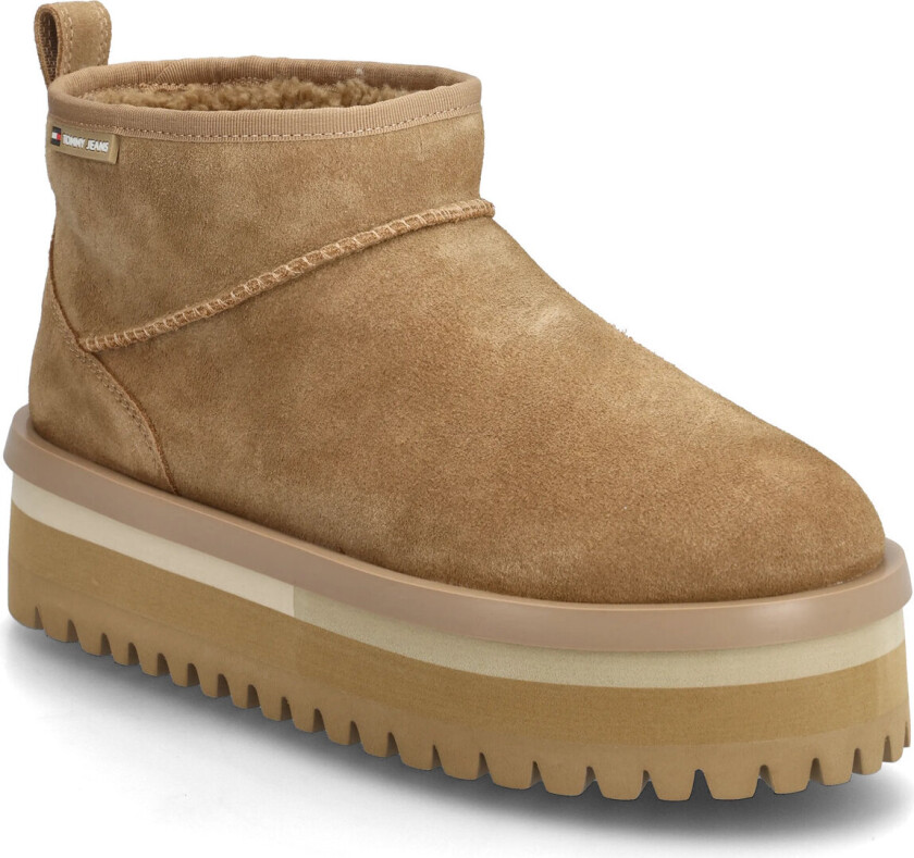 Tjw Flatform Snow Boot Suede - Beige - 39
