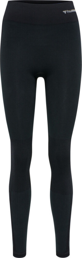 Women's hmlCLEA Seamless Mid Waist Tights XS, Black Melange