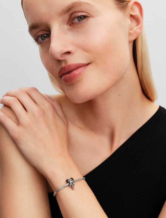 Disney Minnie Mouse Sterling Silver Charm - Silver - ONE SIZE