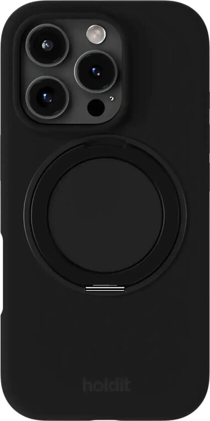 Silicone Stand Case Iphone 16 Pro - Black - IPHONE 16PRO