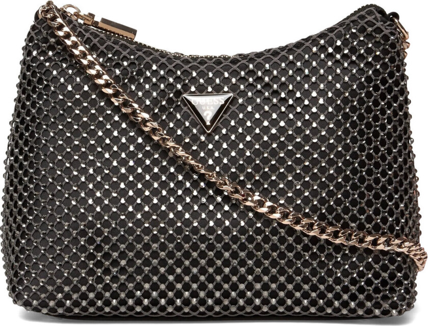 Zalina Top Zip Shoulder Bag - Black - ONE SIZE