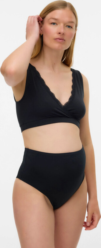 Mlhelena Crossy Lace Bra 2F 2-P Noos - White - M