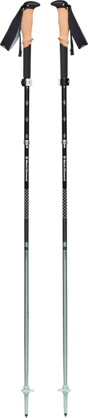 Unisex Pursuit Flz Trekking Poles M/L, Black/Foam Green