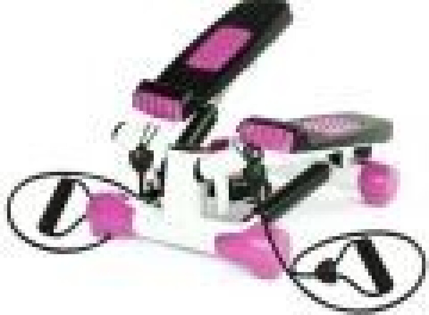 Bilde av Diagonal stepper med kabler hvid og pink S3033