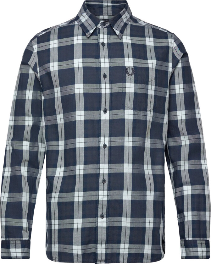 Tartan Twill Shirt - Blue - M