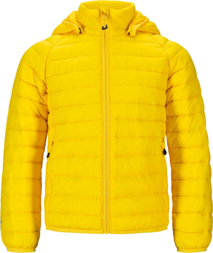 Sundvolle Hooded Down Jacket, dunjakke barn Fresh Yellow