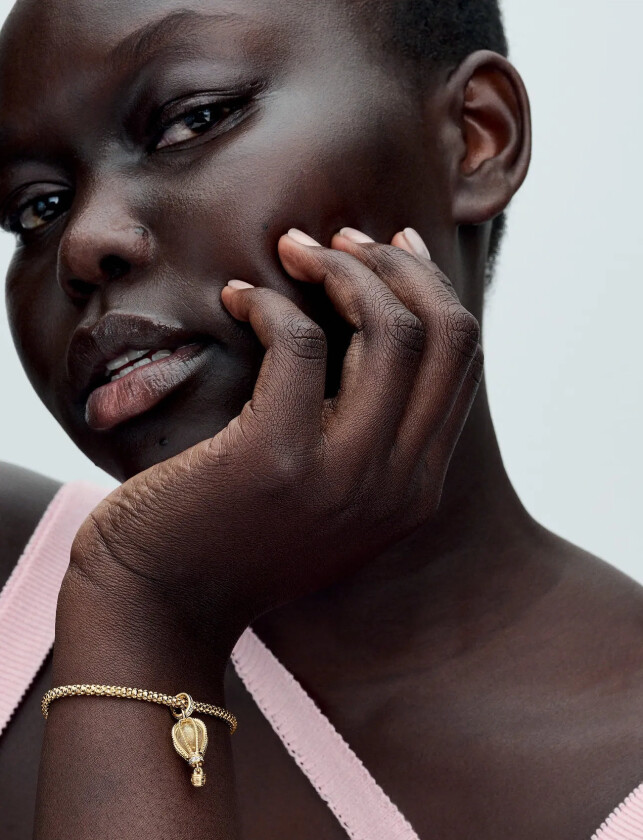 Air Balloon 14K Gold-Plated Dangle With Glittery Transparent Murano Glass And Clear Cubic Zirconia - Gold - ONE SIZE