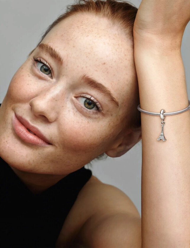 Eiffel Tower Silver Dangle - Silver - ONE SIZE